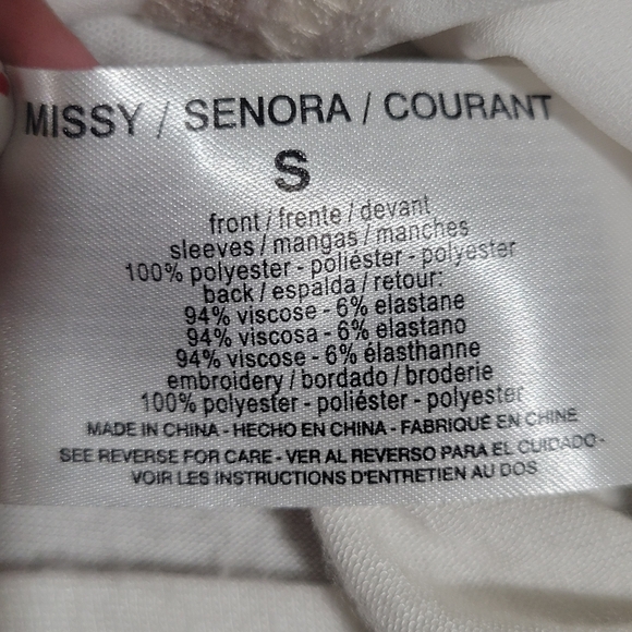 Vintage America Blues Embroidered Boho Peasant Top Bell Sleeves Size Sm Cream... - Picture 13 of 15